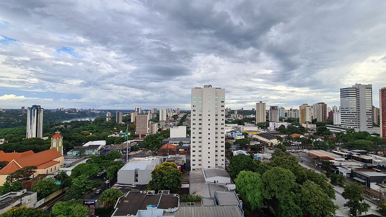 Studio c/ Vista no Centro - Garagem e WiFi