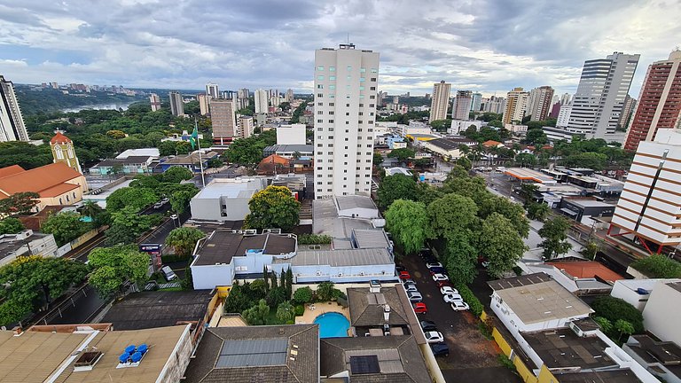 Studio c/ Vista no Centro - Garagem e WiFi