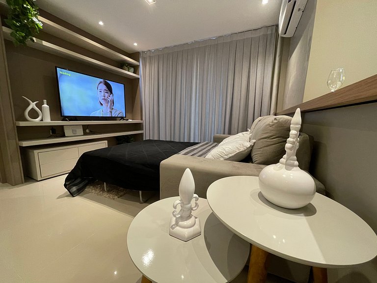 Studio c/ Vista no Centro - Garagem e WiFi