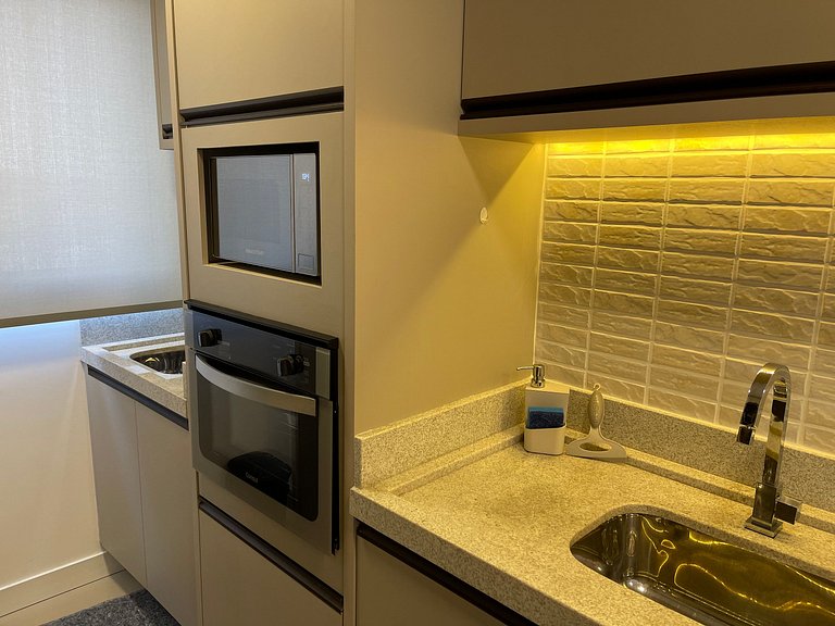 Apartamento Studio no último andar no CENTRO de FOZ com lind