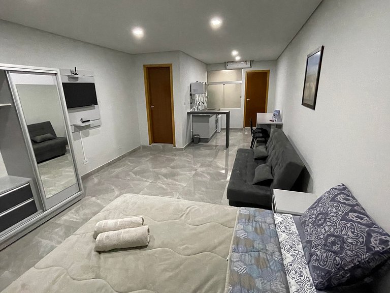 Novo apartamento Studio a poucos passos do Paraguai - Vila P