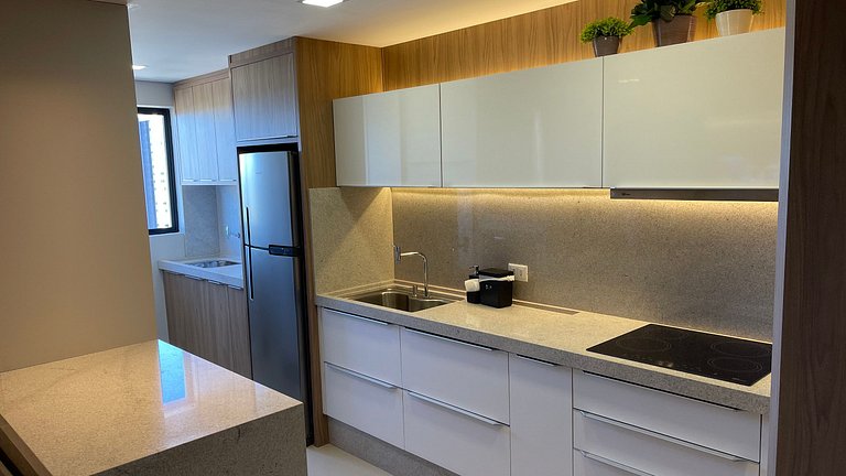 Studio no último andar no CENTRO de FOZ com vista para o rio