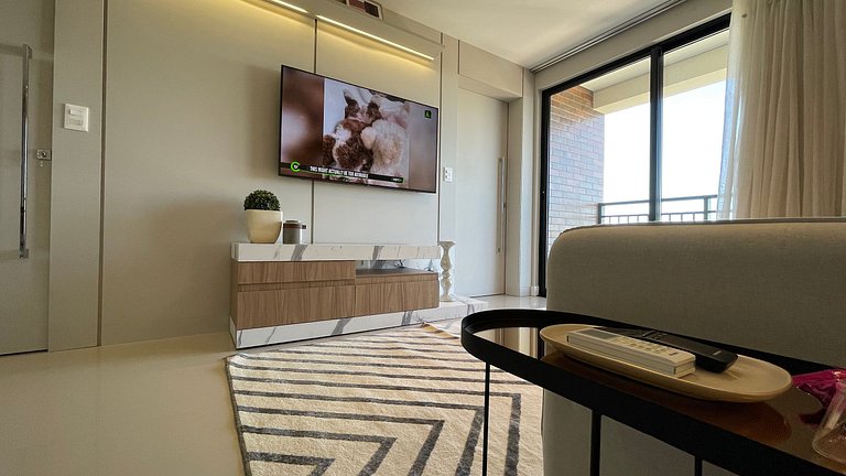 Studio no último andar no CENTRO de FOZ com vista para o rio