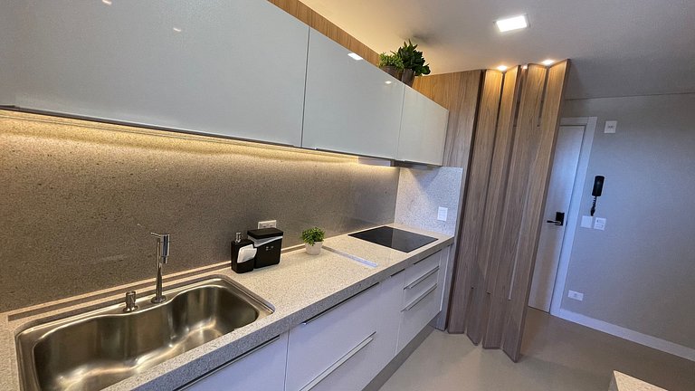 Studio no último andar no CENTRO de FOZ com vista para o rio