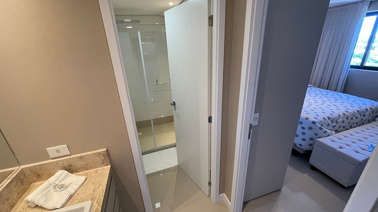 Studio no último andar no centro com vista