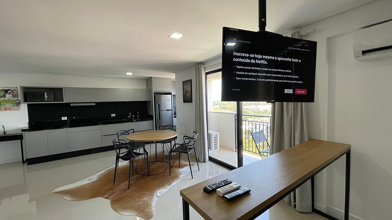 7seas - Lindo apt conceito aberto com VISTA INCRÍVEL