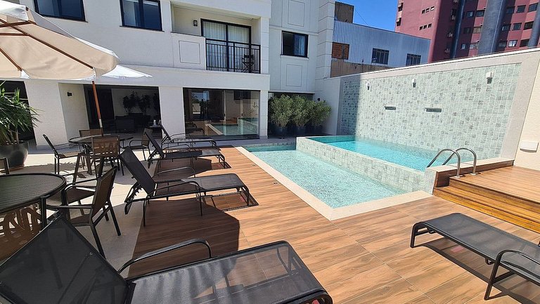 7seas - Lindo apt conceito aberto com VISTA INCRÍVEL