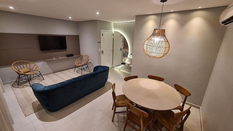 Apto novo primeiro da cidade decorado com Feng Shui