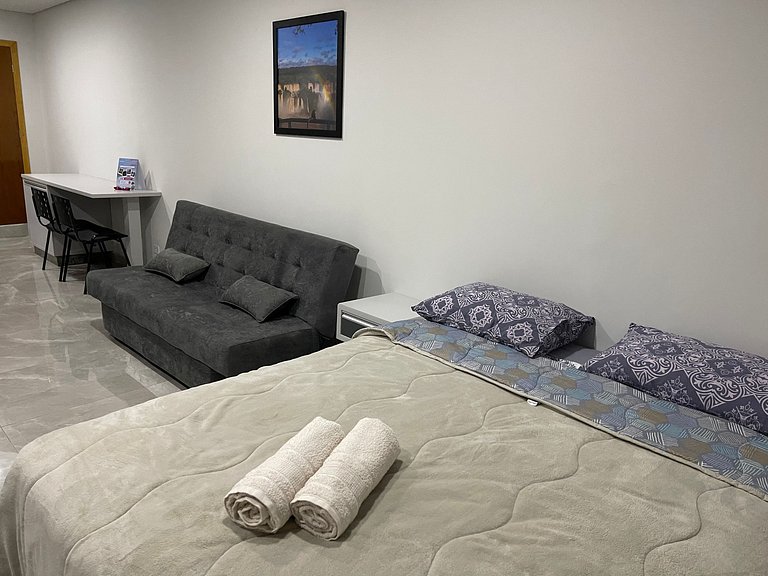 Novíssimo apartamento Studio a 5 minutos do Paraguai - Vila