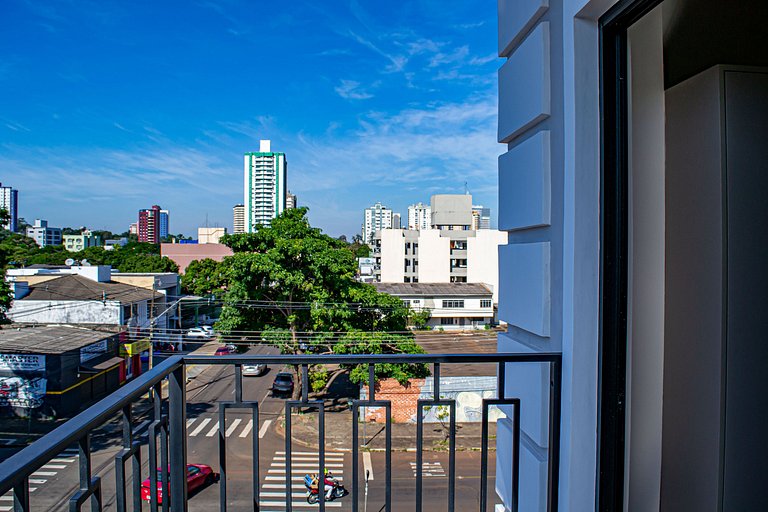 Apto completo para se hospedar no centro de Foz