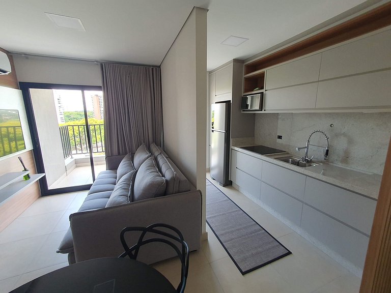 Studio Equipado no Centro - Garagem