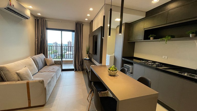 Charmoso e novíssimo apartamento no Centro de Foz do Iguaçu
