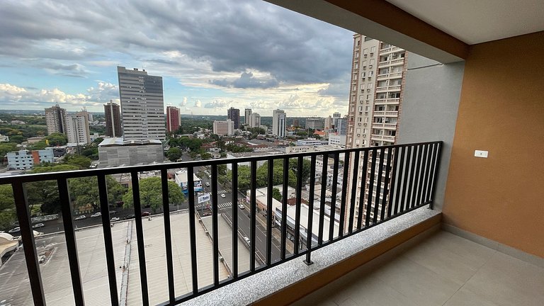 Charmoso apto no Centro de Foz do Iguaçu com Vista