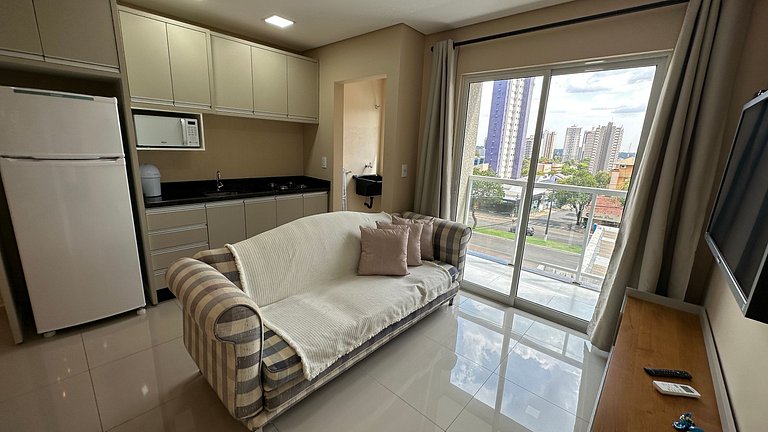 Novo apartamento confortável no centro de Foz