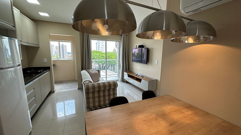 Novo apartamento confortável no centro de Foz