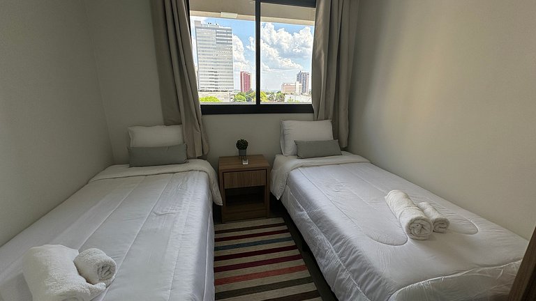 Apt com dois quartos no centro de Foz do Iguaçu