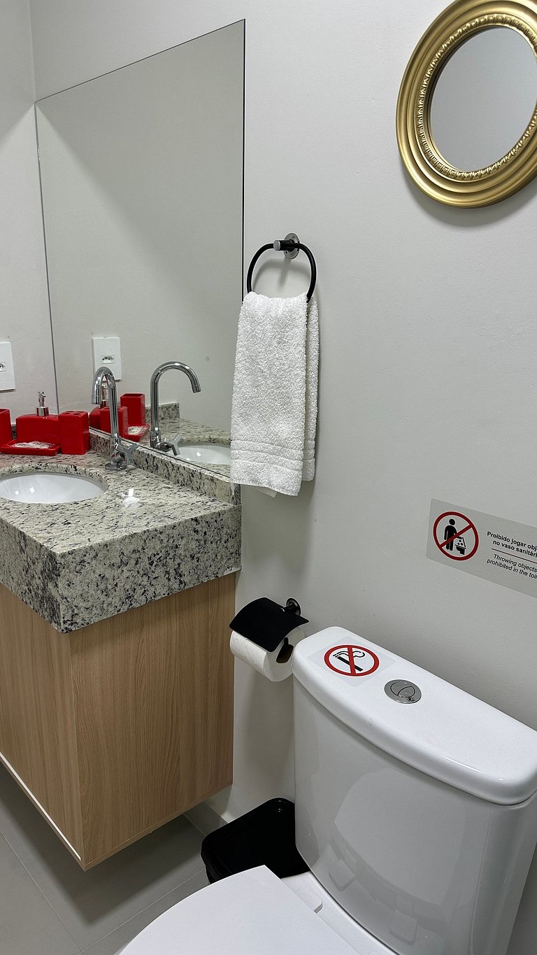 Butterfly Romantic - novo apt em região central de Foz