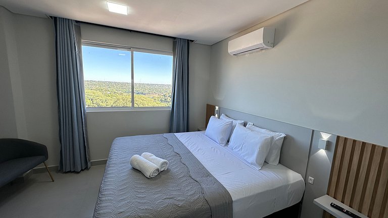 Apartamento novo e confortável na região central de Foz