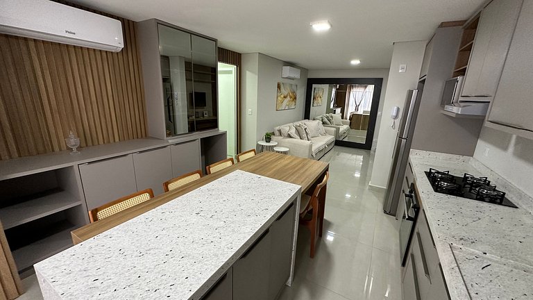 Novo e moderno apt ao lado do Shopping - Centro
