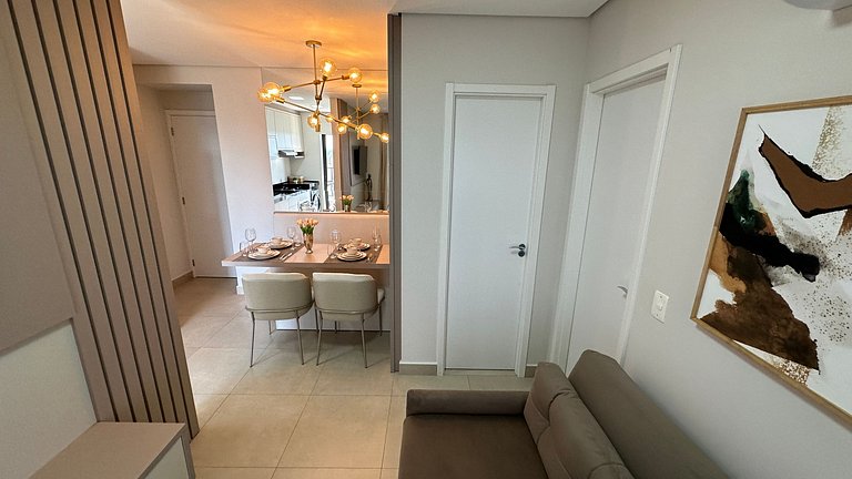 Apartamento com linda vista no centro de Foz