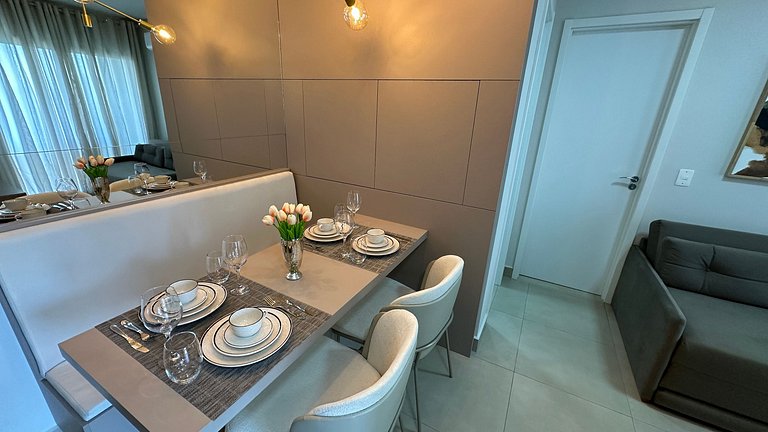 Apartamento com linda vista no centro de Foz