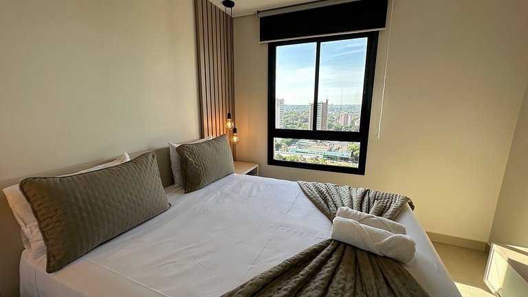 Apartamento com linda vista no centro de Foz