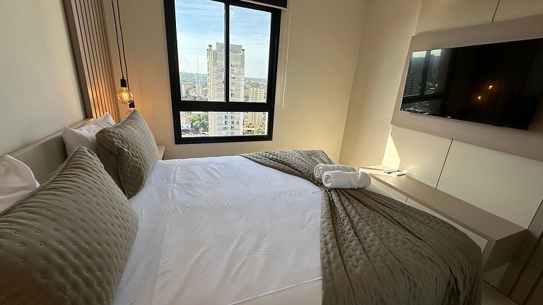 Apartamento com linda vista no centro de Foz