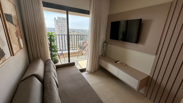 Apartamento com linda vista no centro de Foz