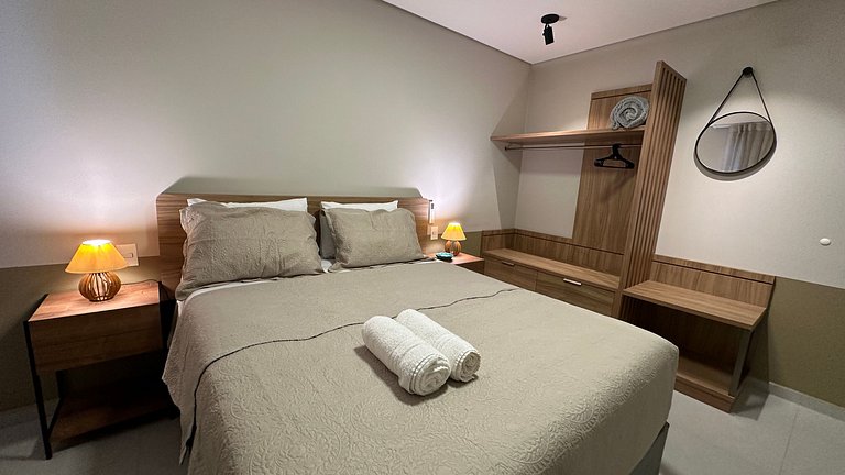 Amplo apartamento central com linda vista de Foz