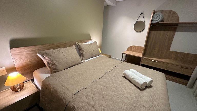 Amplo apartamento central com linda vista de Foz