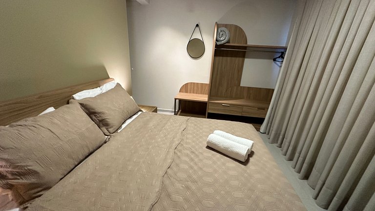 Amplo apartamento central com linda vista de Foz