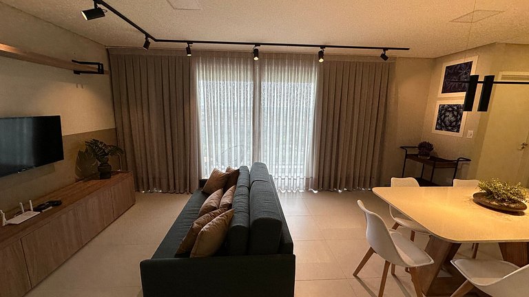 Amplo apartamento central com linda vista de Foz
