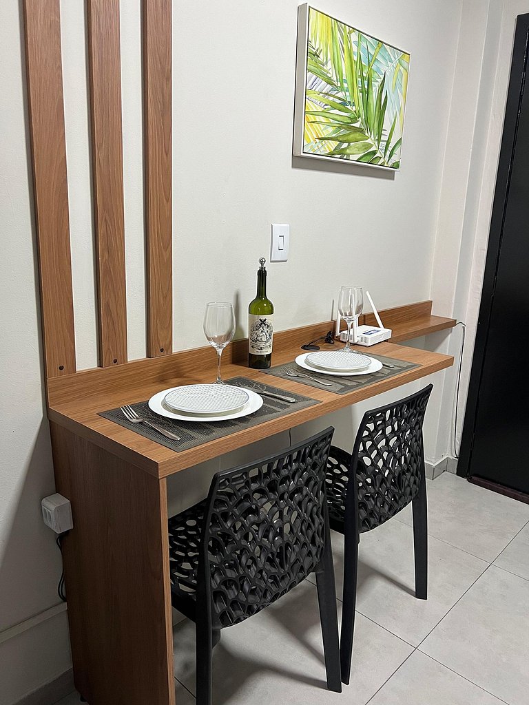 Studio Central com WiFi 250mb e Garagem