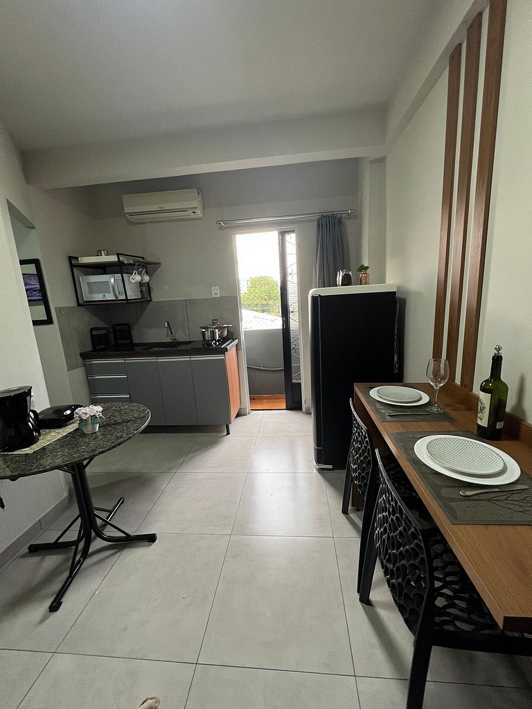 Studio Central com WiFi 250mb e Garagem
