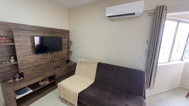 Apt com acessibilidade no último andar com linda vista no ce