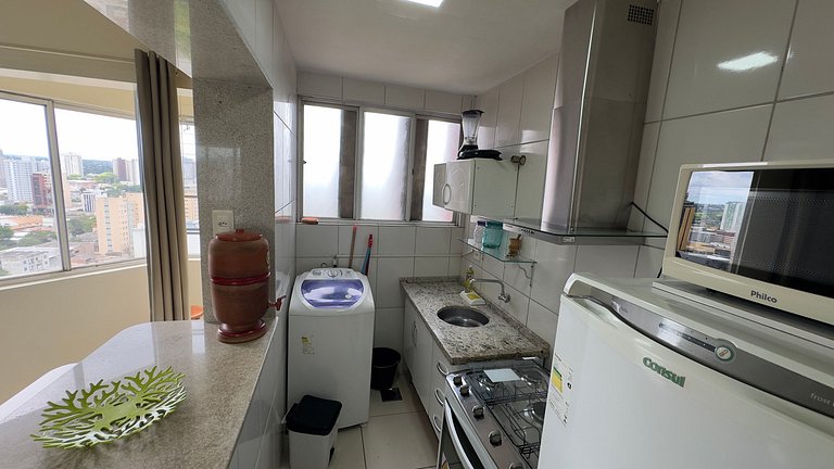 Apt com acessibilidade no último andar com linda vista no ce