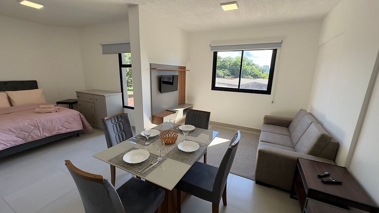 Apartamento conceito aberto ao lado do Paraguai