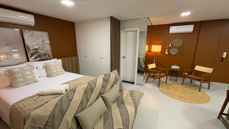 Apt Moderno no Centro com Lava e Seca