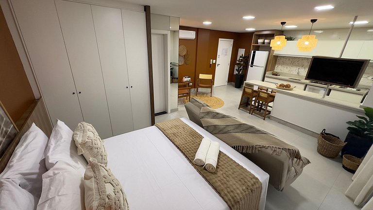Apt Moderno no Centro com Lava e Seca