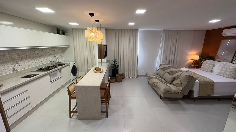 Apt Moderno no Centro com Lava e Seca
