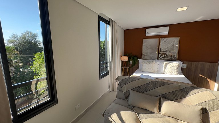 Apt Moderno no Centro com Lava e Seca