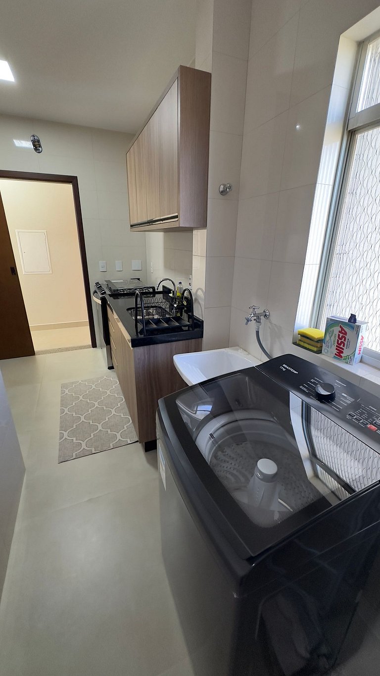Apt 3Q no 13º Andar - Garagem e WiFi