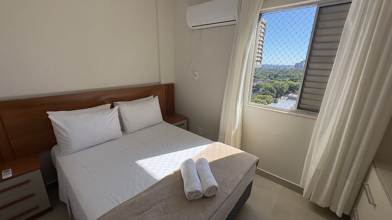 Apt 3Q no 13º Andar - Garagem e WiFi
