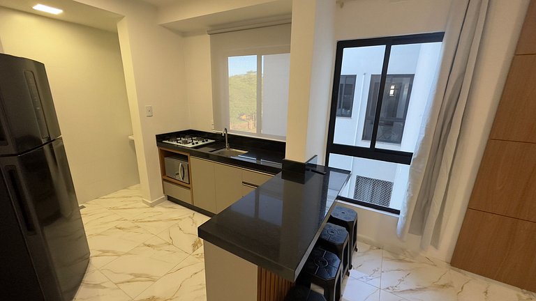 Apt Novo 2 Quartos no Centro - Crisálidas