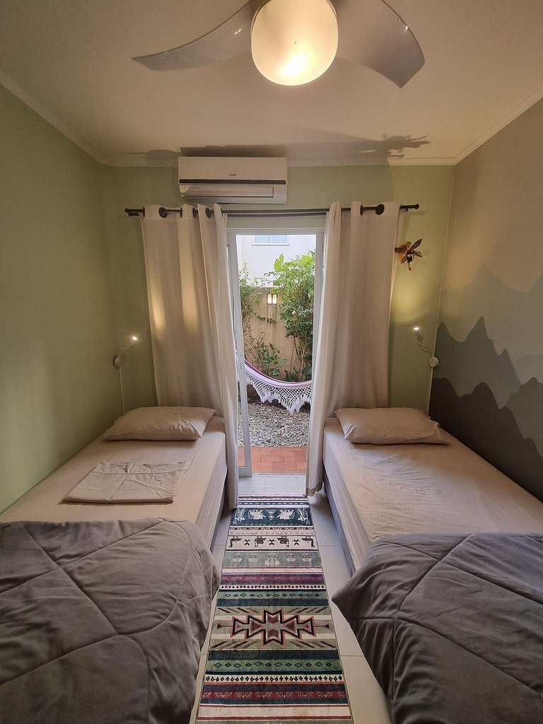 Apto c/ Jardim -Bela decoração - Seguro para criança