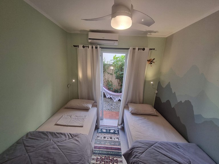 Apto c/ Jardim -Bela decoração - Seguro para criança