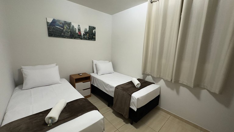 Apt Térreo 3 Quartos p/ 8 Pessoas - Centro