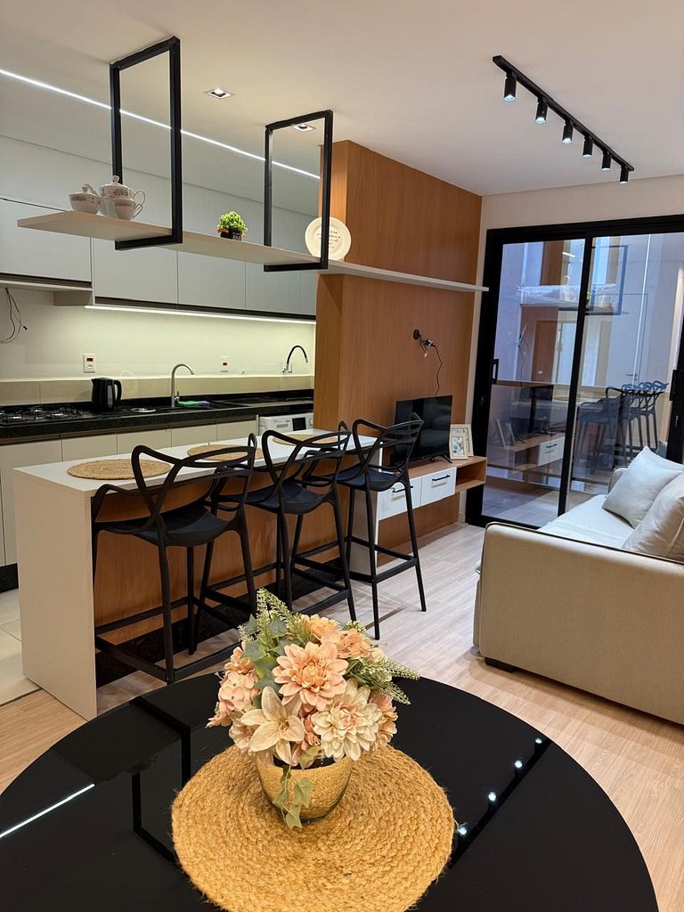 Novo e lindo apt na região central de Foz