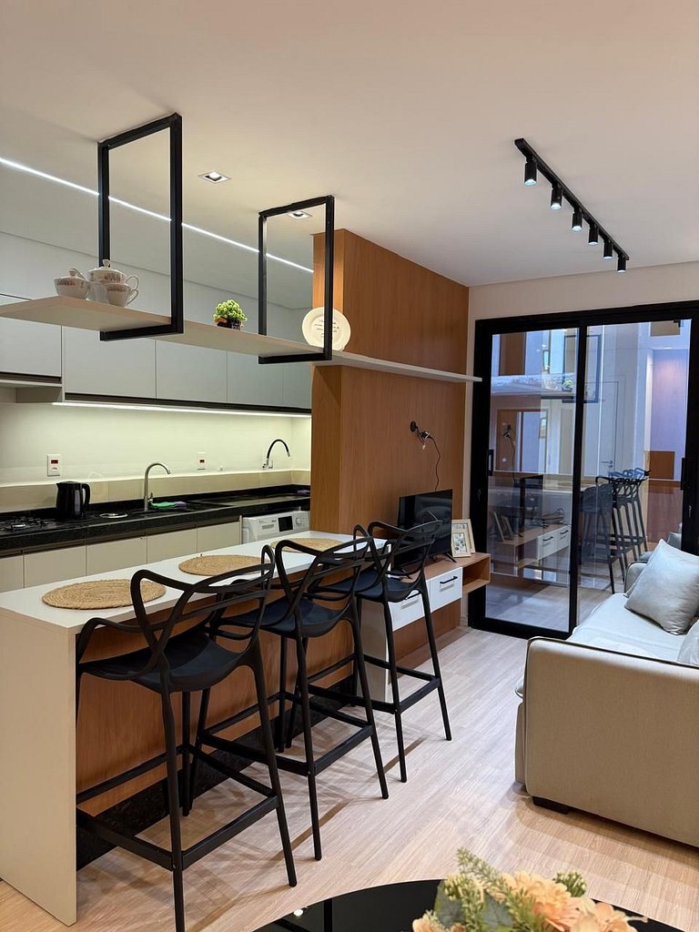 Novo e lindo apt na região central de Foz