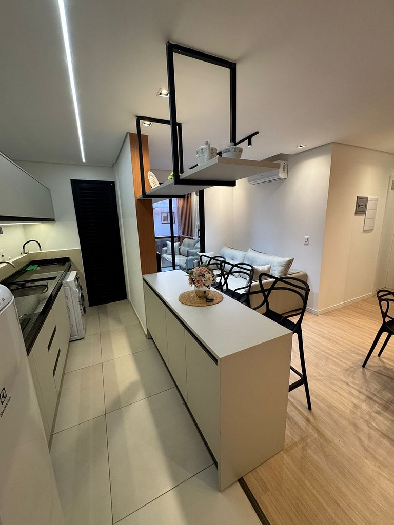 Novo e lindo apt na região central de Foz